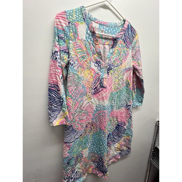 Lilly Pulitzer Women's 3/4 Long Sleeve Amina Dress Vibrant Multicolor Size Small - Picture 4 of 9